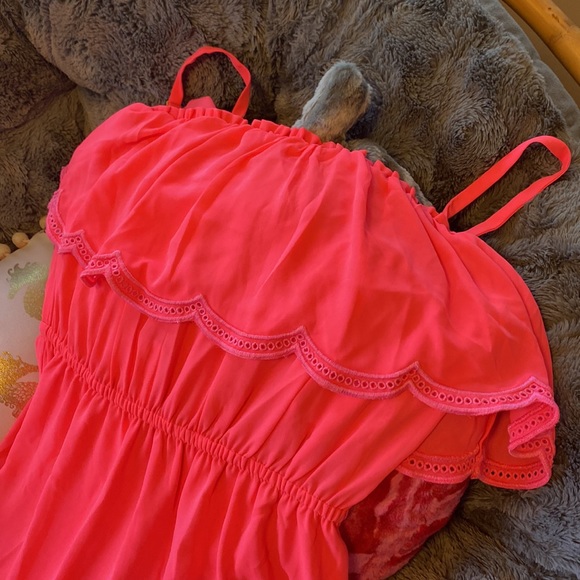 Lilly Pulitzer Adia Neon Pink Maxi Dress NWT - Picture 2 of 6